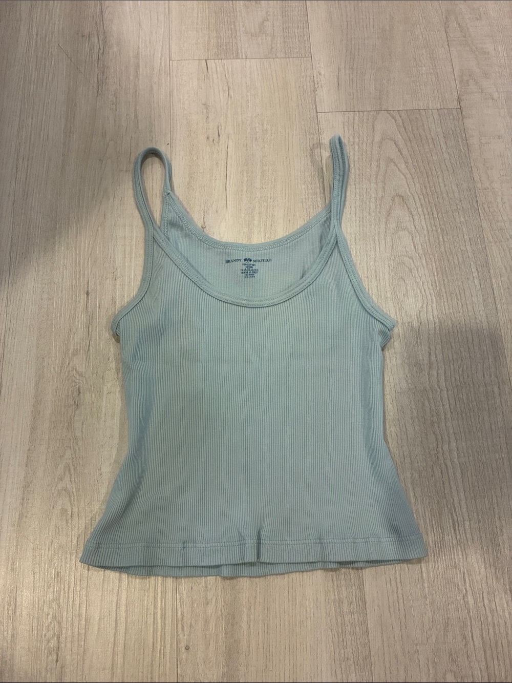 Brandy Melville Light Blue Ribbed Camisole